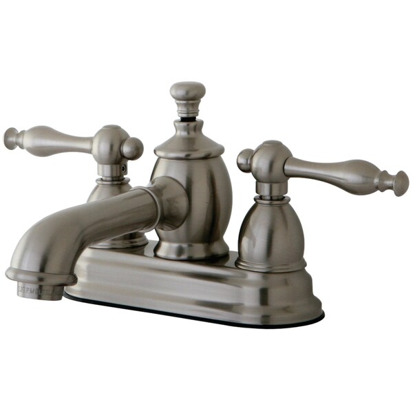KS7008NL 4" Centerset Bathroom Faucet, Brushed Nickel